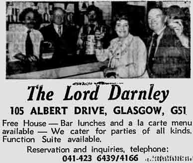 Lord Darlney advert 1979